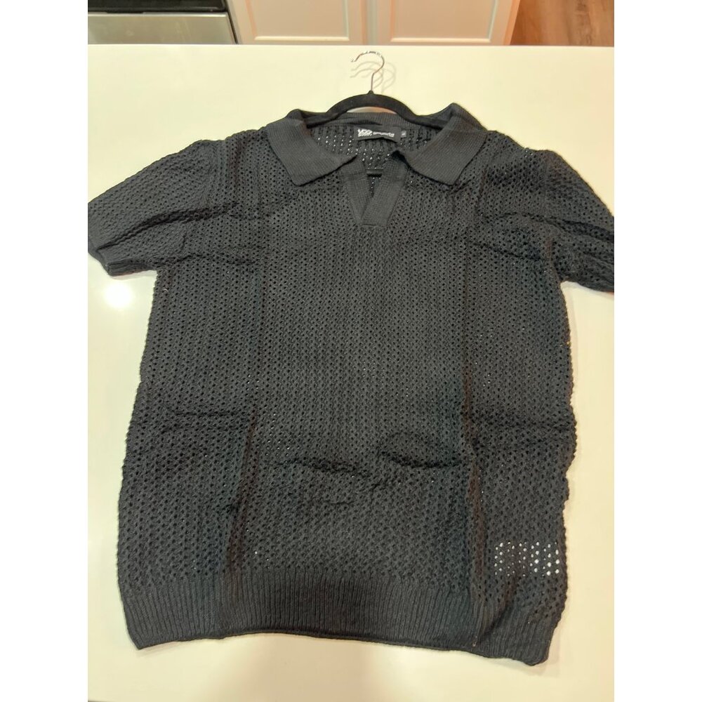 Knit Sweater Polo by VOG size small